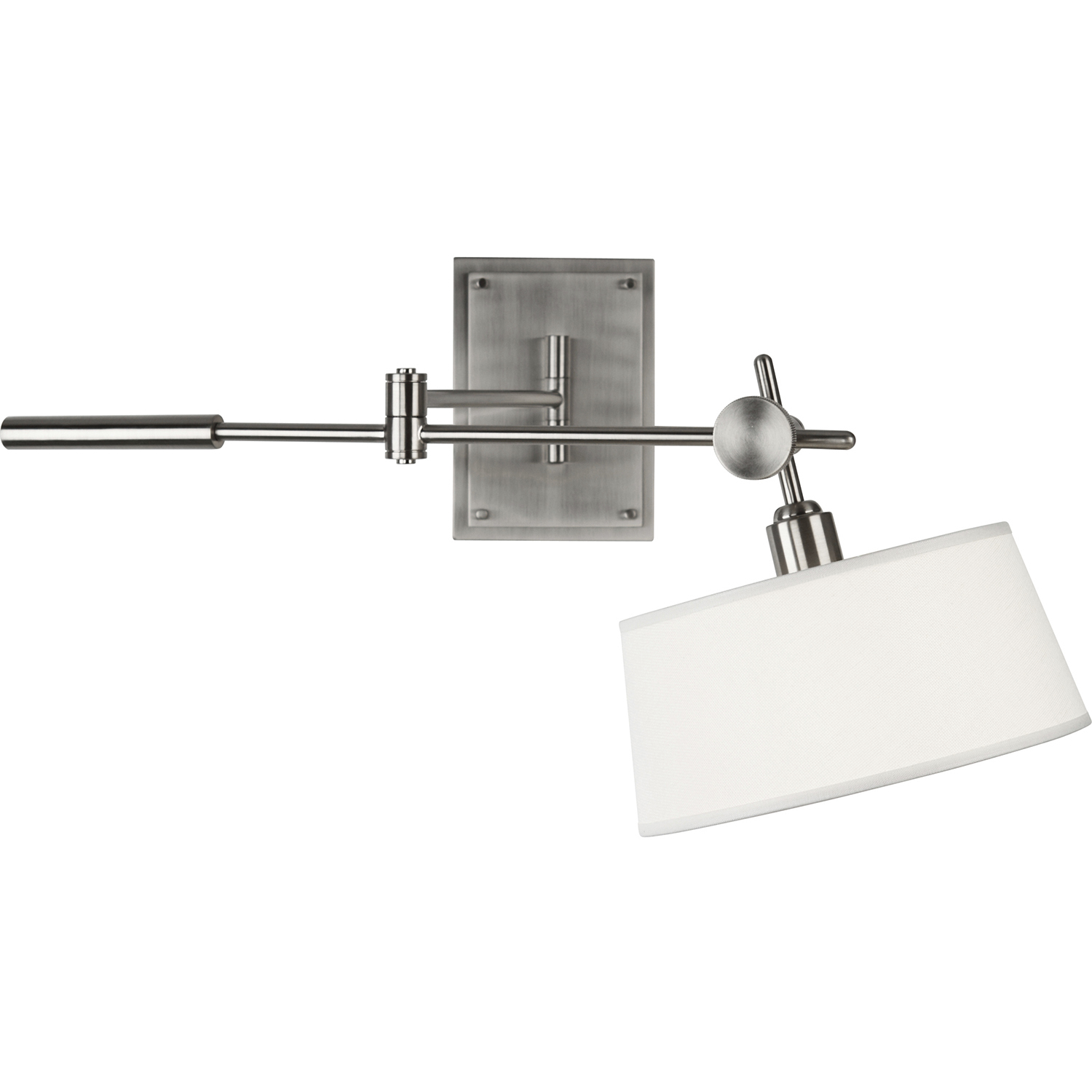 Rico Espinet Miles 11.5 inch 100 watt Brushed Nickel Wall Swinger Wall Light