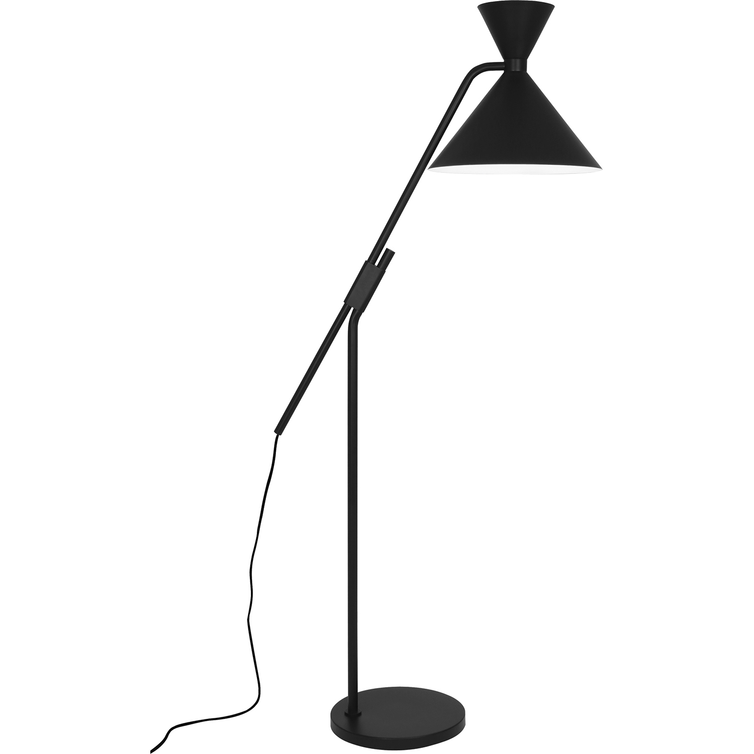 Cinch 63 inch 60 watt Matte Black Painted Floor Lamp Portable Light