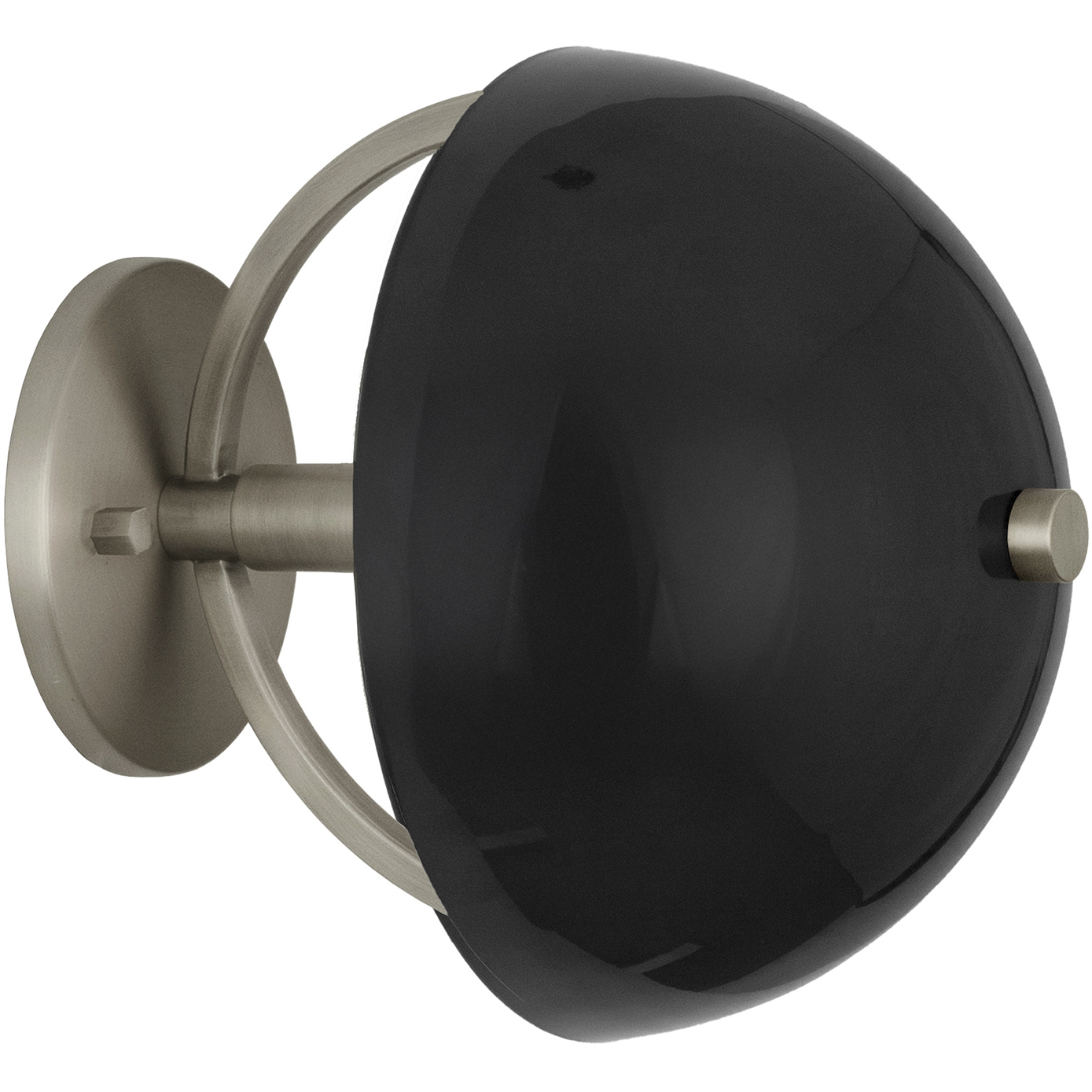 Mavisten Edition Copernica LED 8.5 inch Pewter Wallchiere Wall Light in Polished Nickel, Piano Black