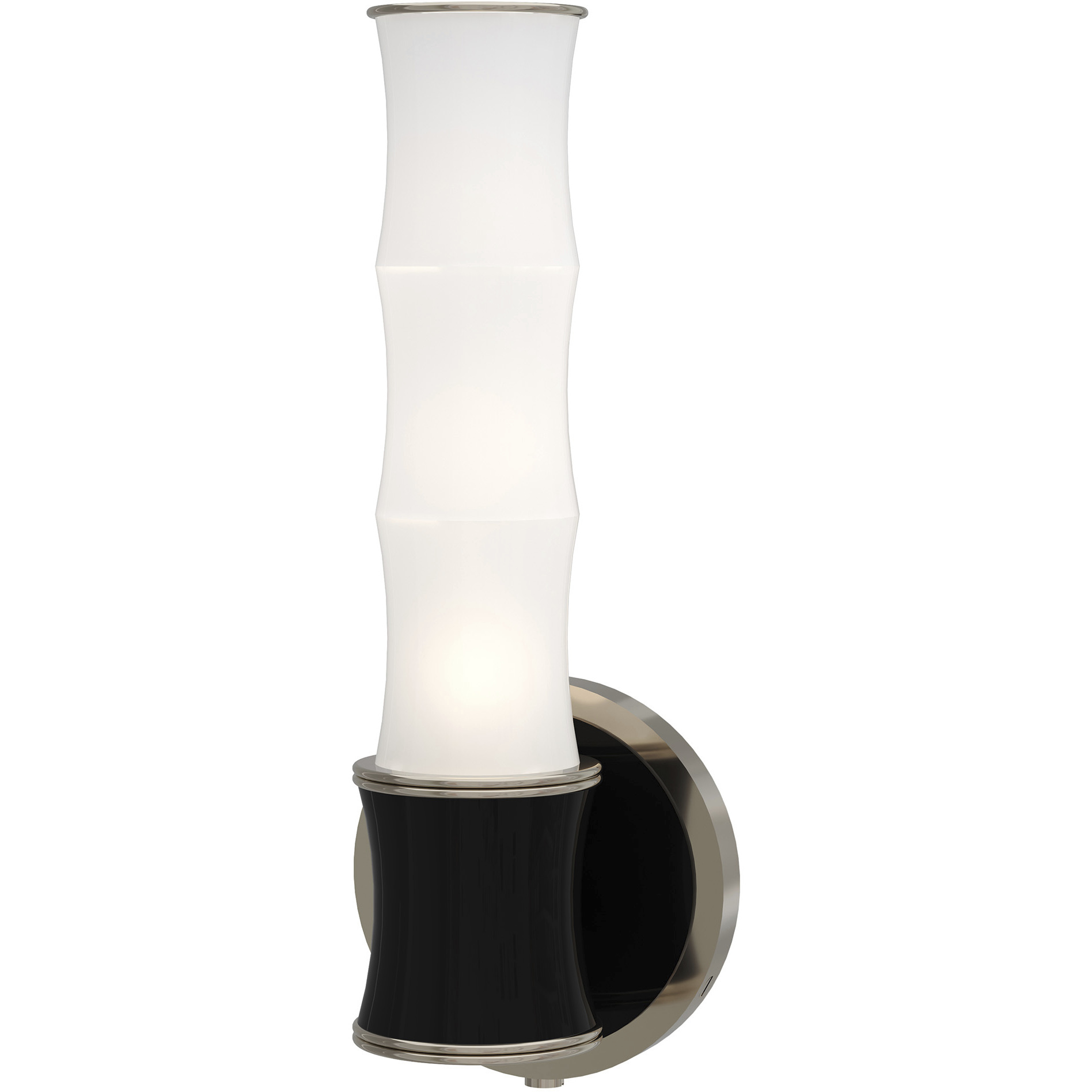 Kane 1 Light 5 inch Obsidian with Polished Nickel ADA Wall Sconce Wall Light