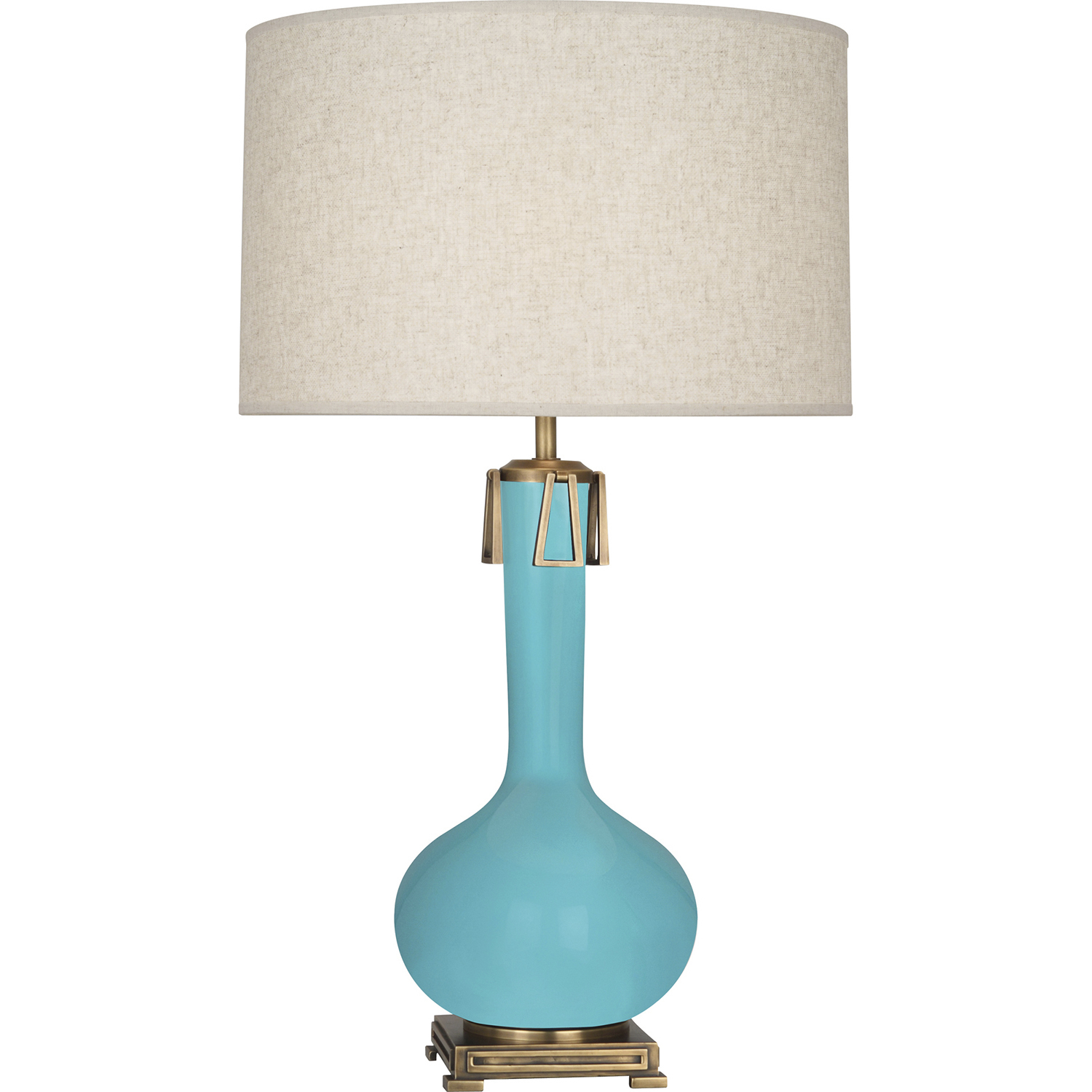 Athena 31.63 inch 150 watt Egg Blue Table Lamp Portable Light