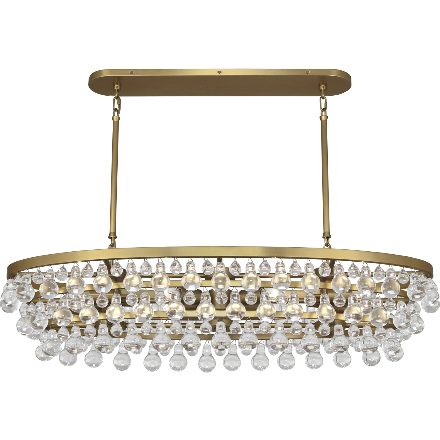 Bling 8 Light 19 inch Antique Brass Chandelier Ceiling Light