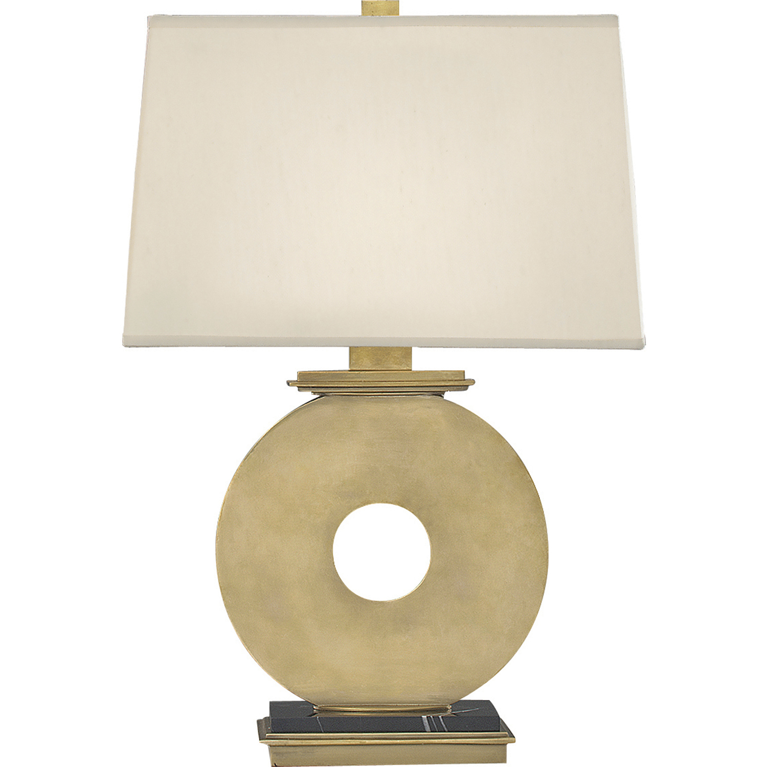 Tic-Tac-Toe 22.75 inch 150 watt Natural Brass Table Lamp Portable Light
