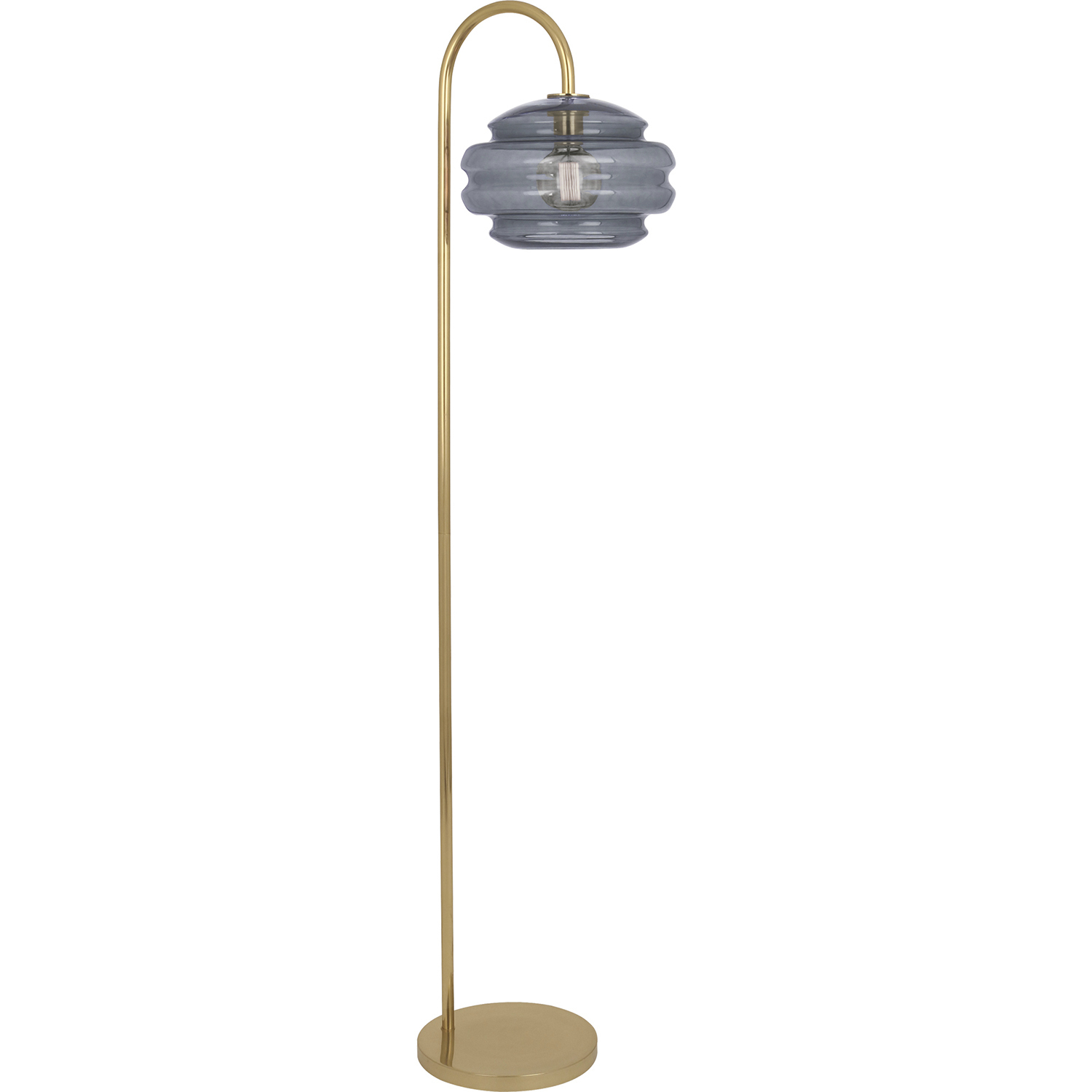 Horizon 62.5 inch 100 watt Smoke Gray Floor Lamp Portable Light