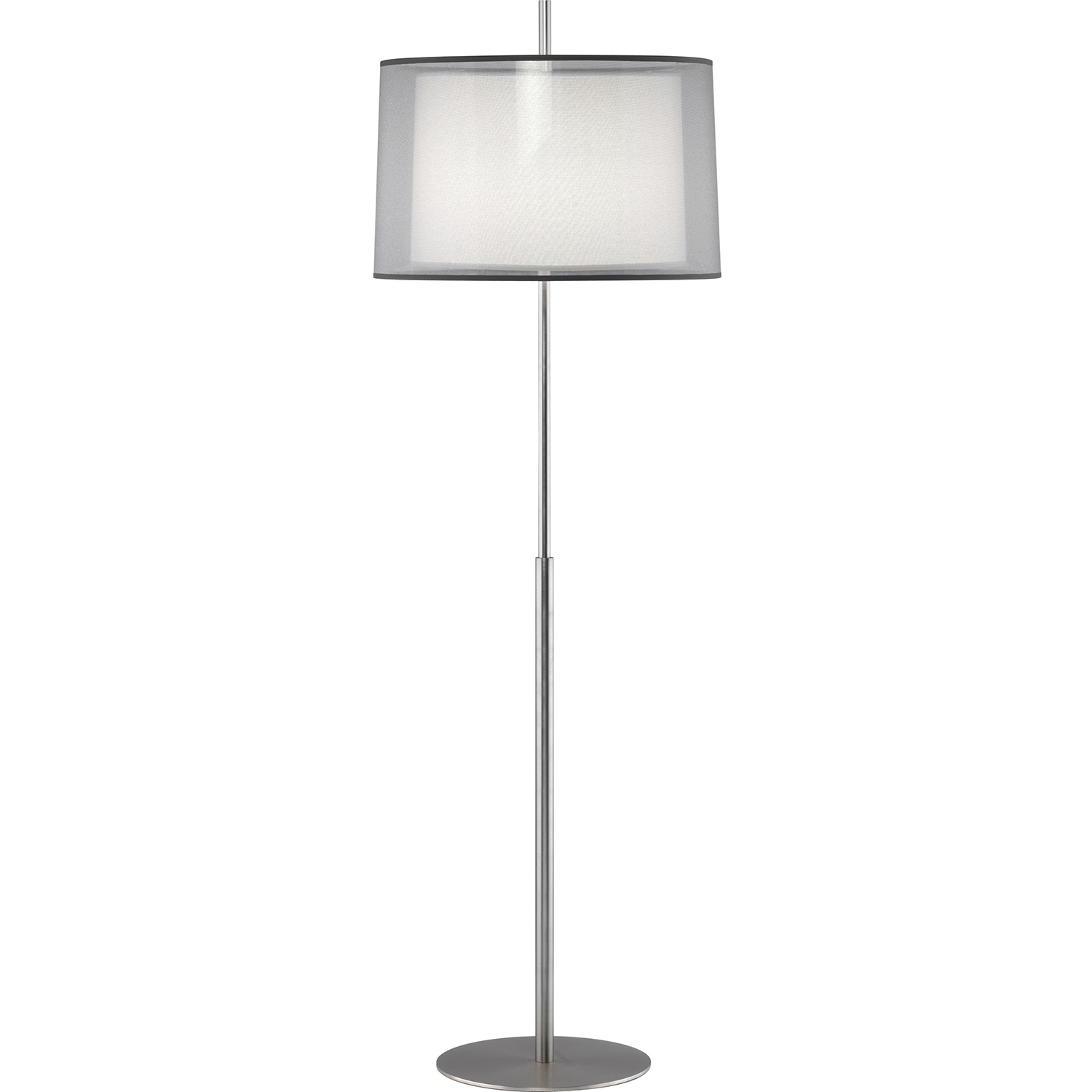 Saturnia 63.75 inch 150 watt Stainless Steel Floor Lamp Portable Light