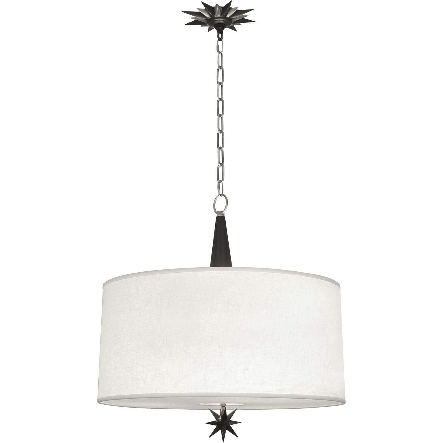 Cosmos 3 Light 22 inch Deep Patina Bronze With Antique Silver Pendant Ceiling Light