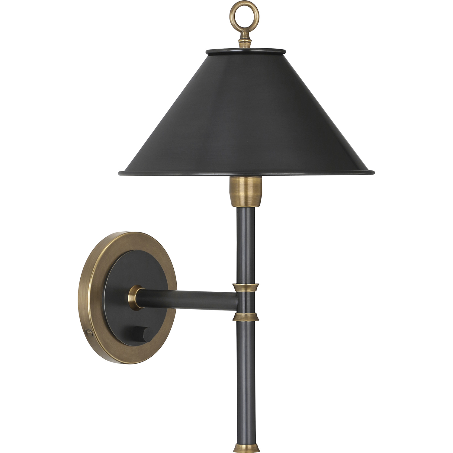 Aaron 1 Light 10.25 inch Warm Brass with Deep Patina Bronze Wall Sconce Wall Light