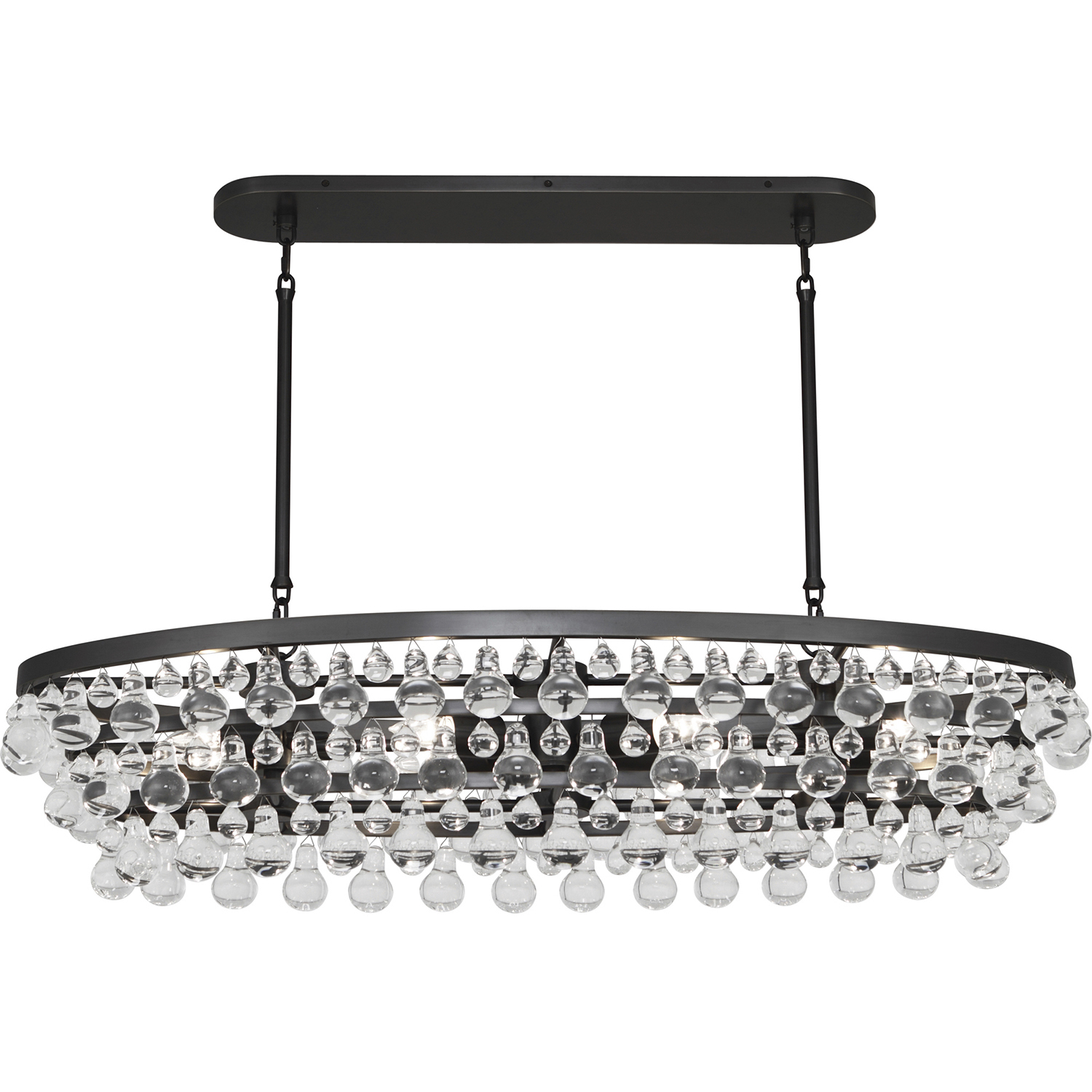 Bling 8 Light 42.75 inch Deep Patina Bronze Chandelier Ceiling Light