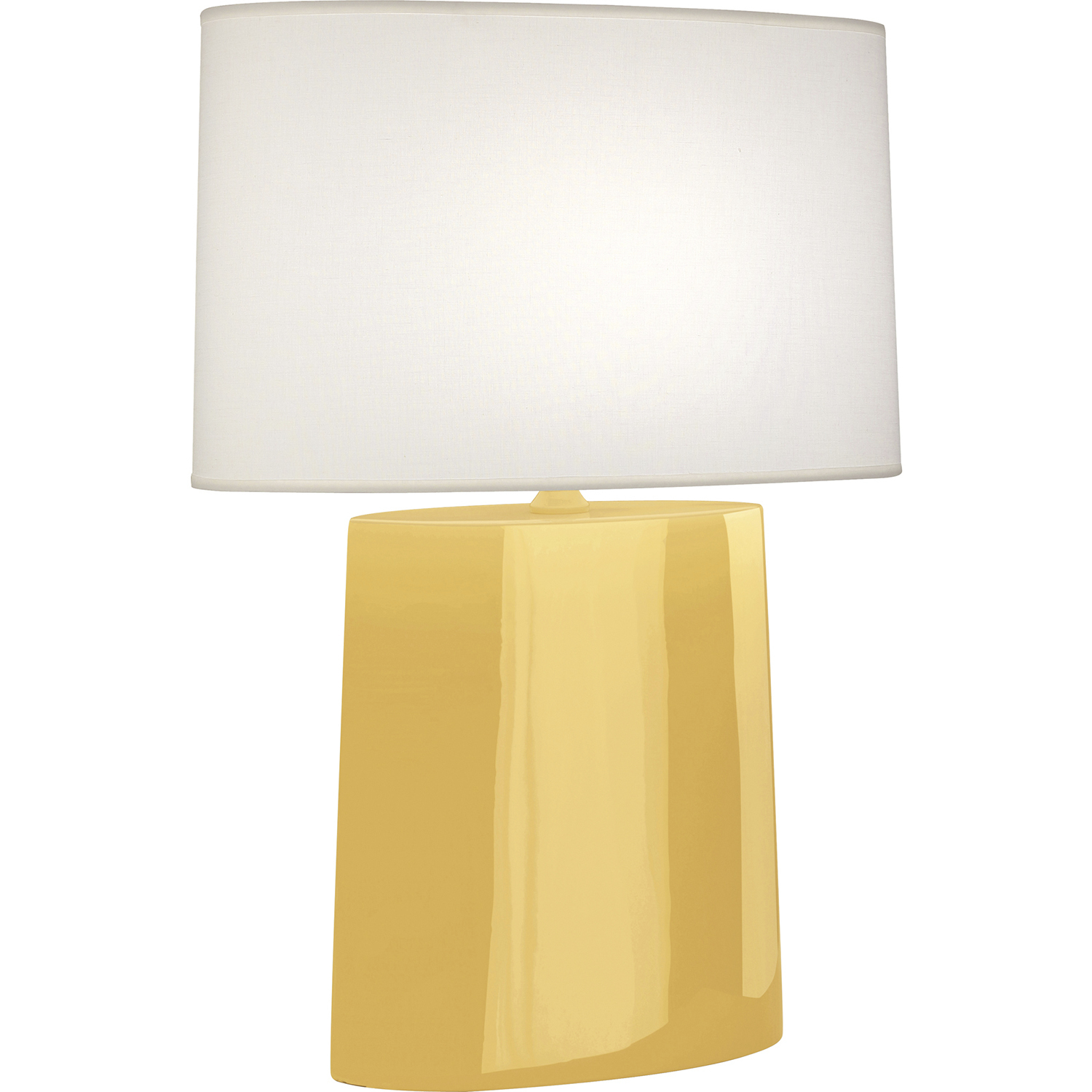Victor 26.25 inch 100 watt Sunset Yellow Table Lamp Portable Light
