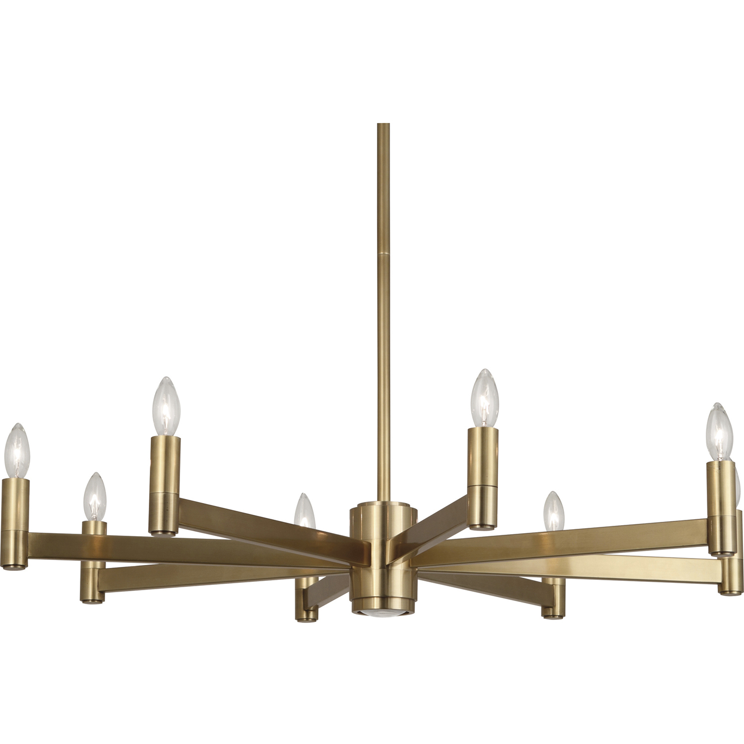 Delany 9 Light 35.5 inch Antique Brass Chandelier Ceiling Light