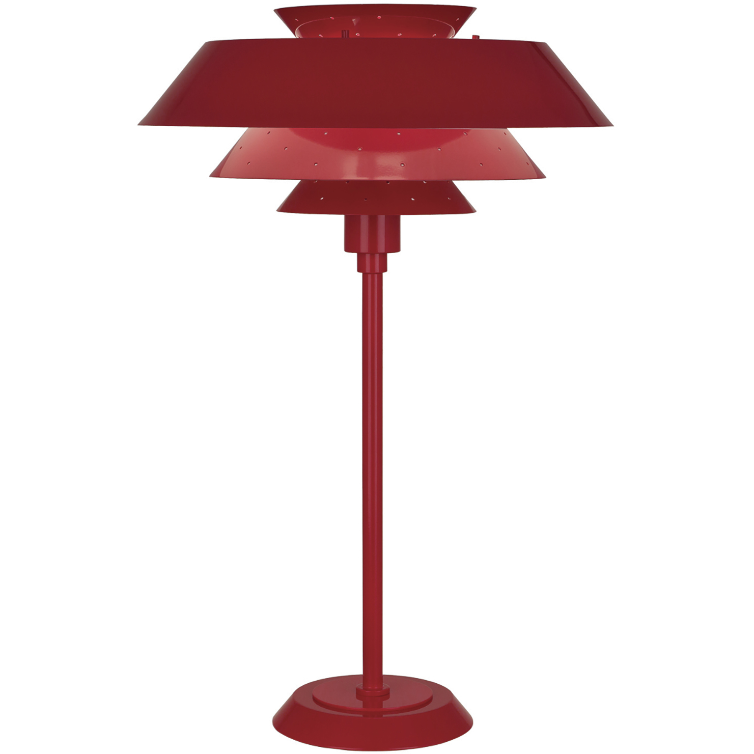 Pierce 26.5 inch 150 watt Ruby Red Table Lamp Portable Light