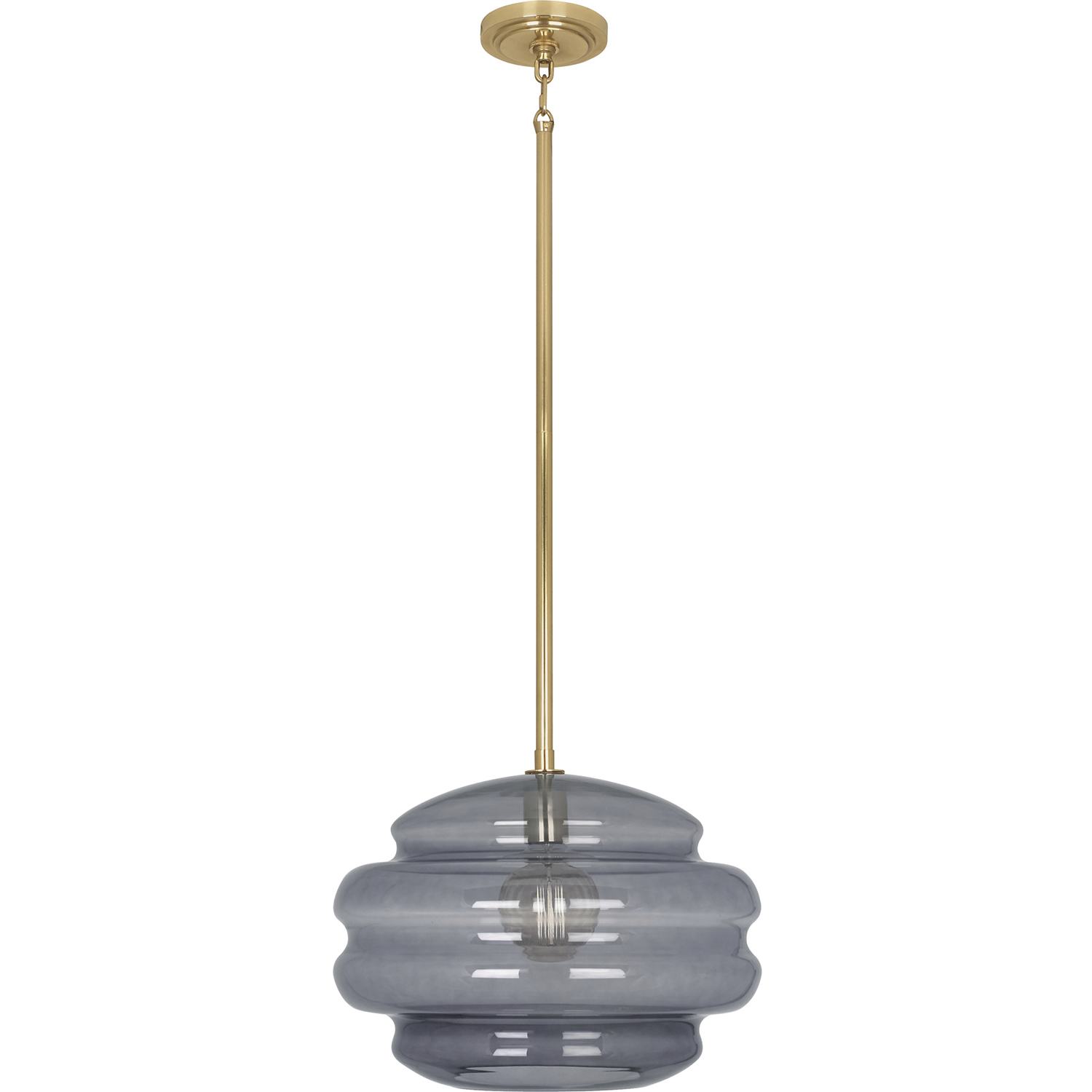 Horizon 1 Light 15.25 inch Smoke Gray Pendant Ceiling Light