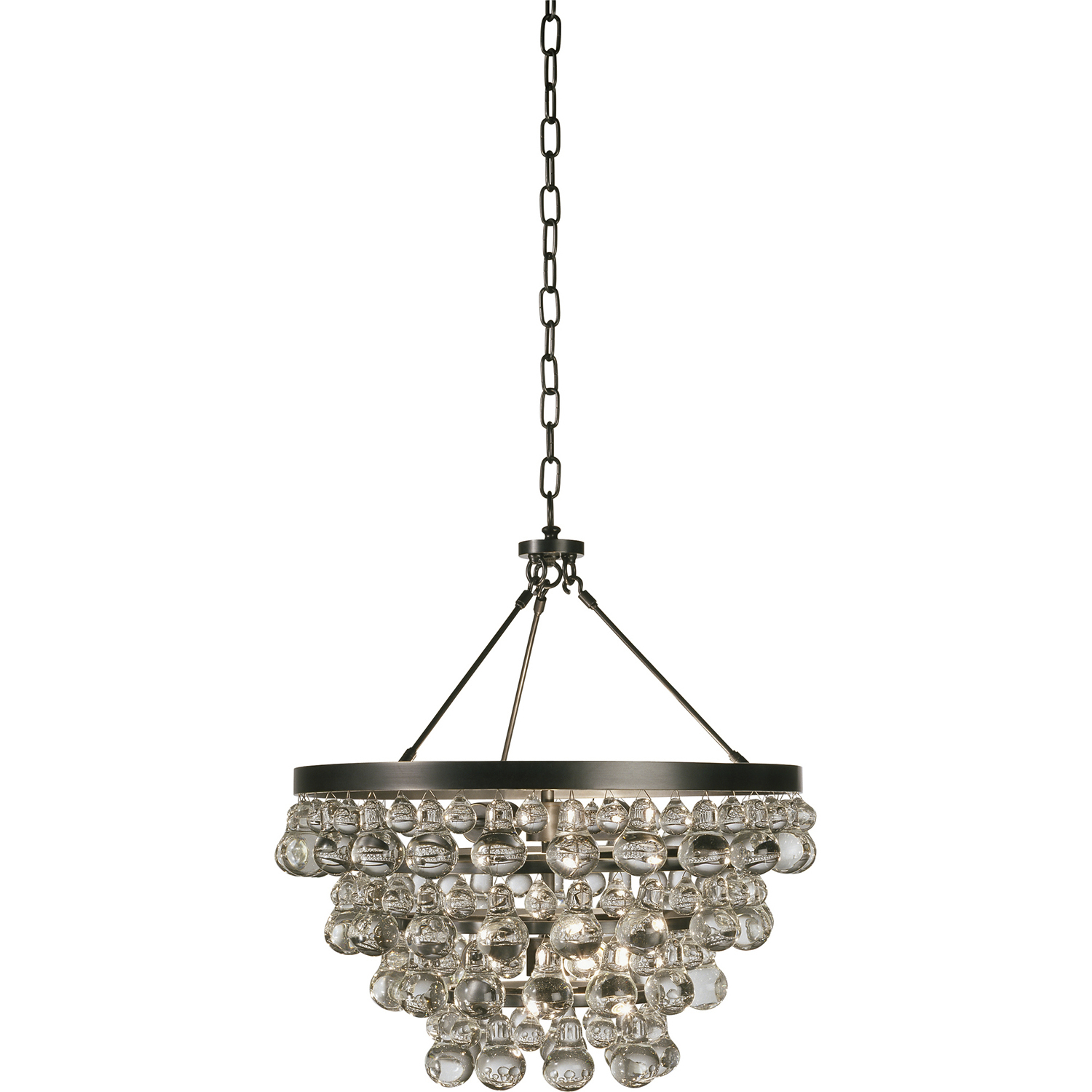 Bling 4 Light 20.5 inch Deep Patina Bronze Chandelier Ceiling Light