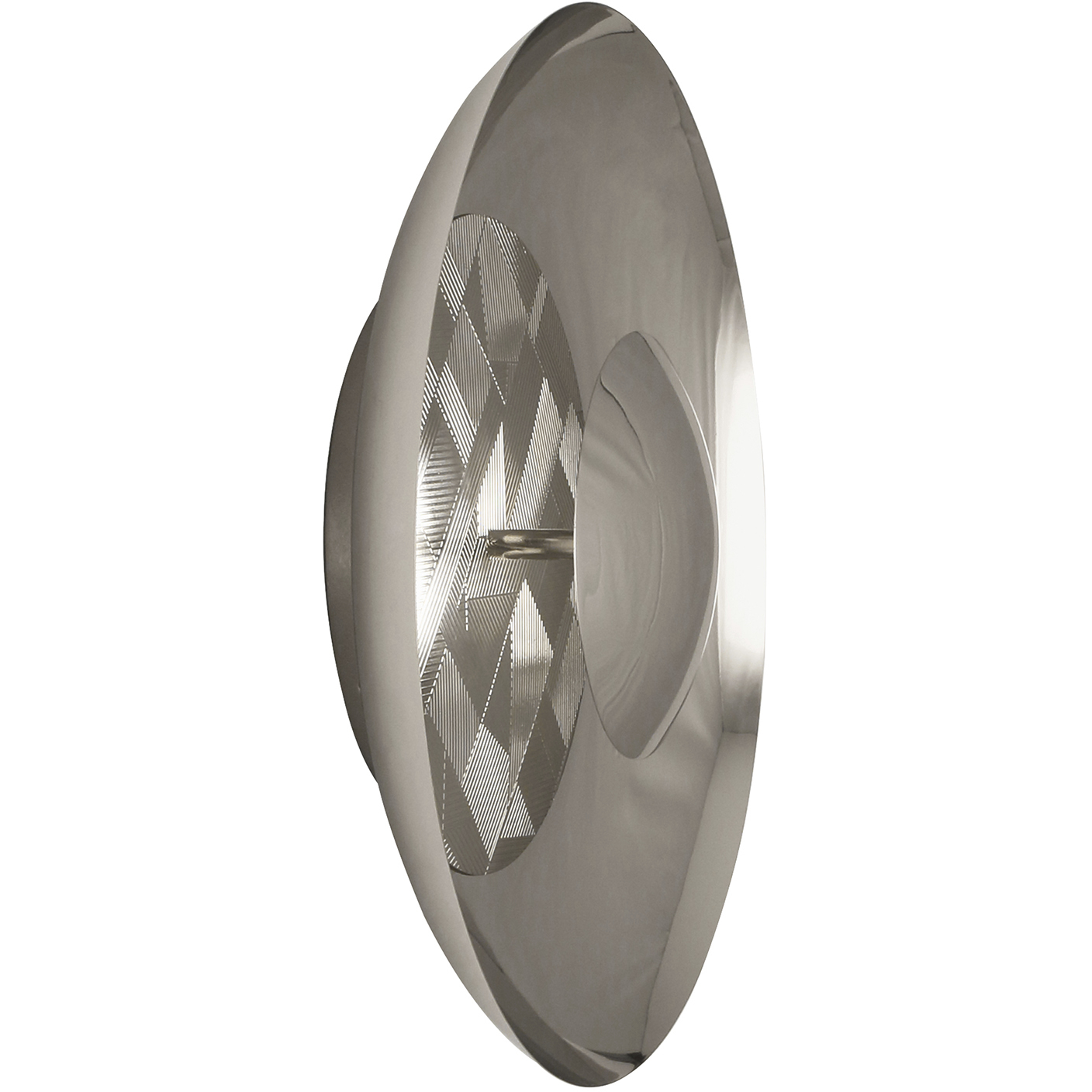 Michael Berman Brut LED 17.75 inch Polished Nickel Flushmount Ceiling Light
