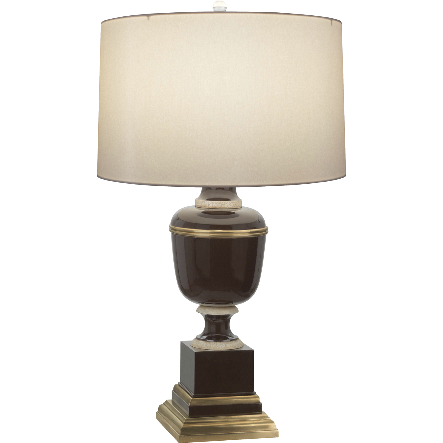 Annika 24 inch 60 watt Chocolate Accent Lamp Portable Light in Cloud Cream Silk