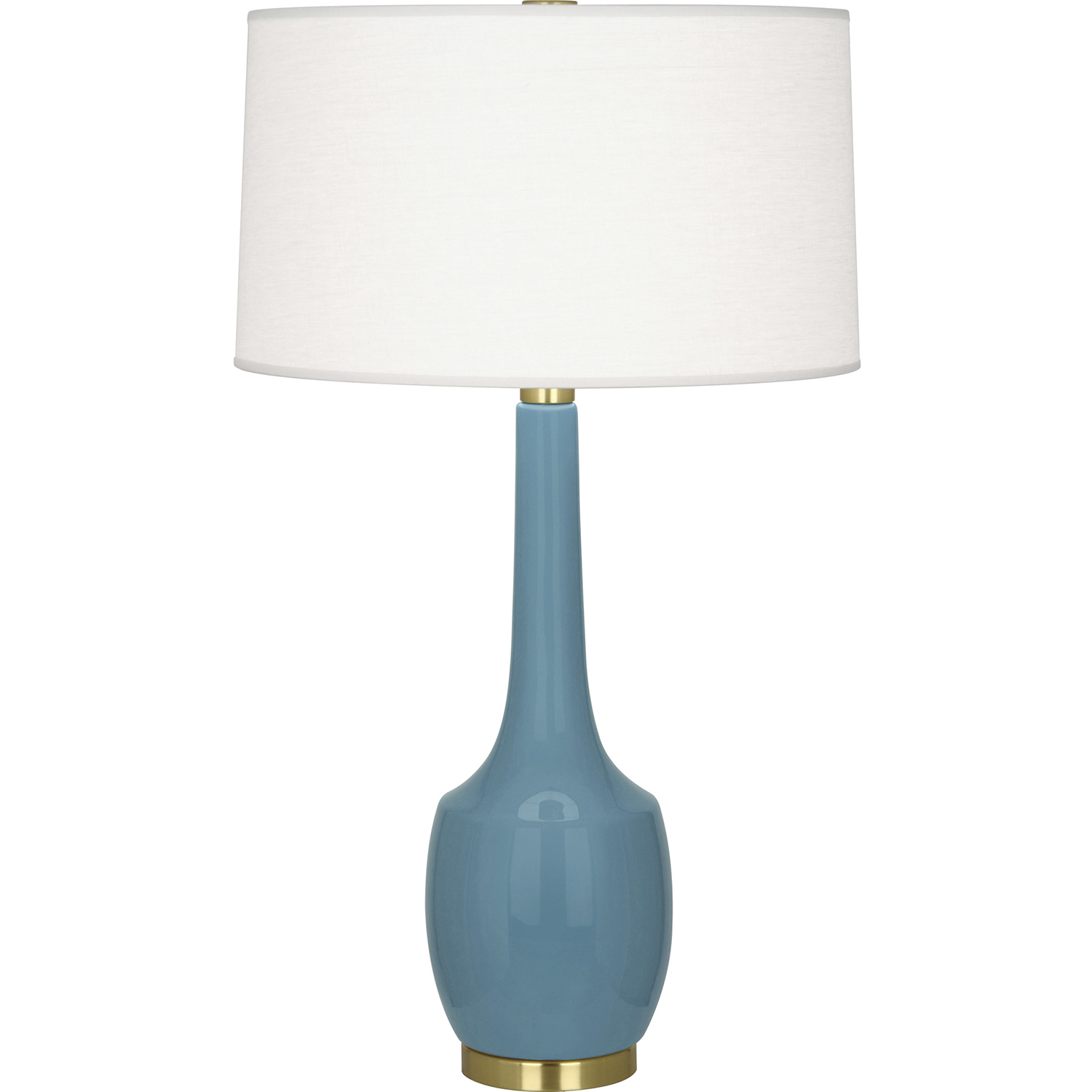Delilah 34.31 inch 150 watt Steel Blue Table Lamp Portable Light