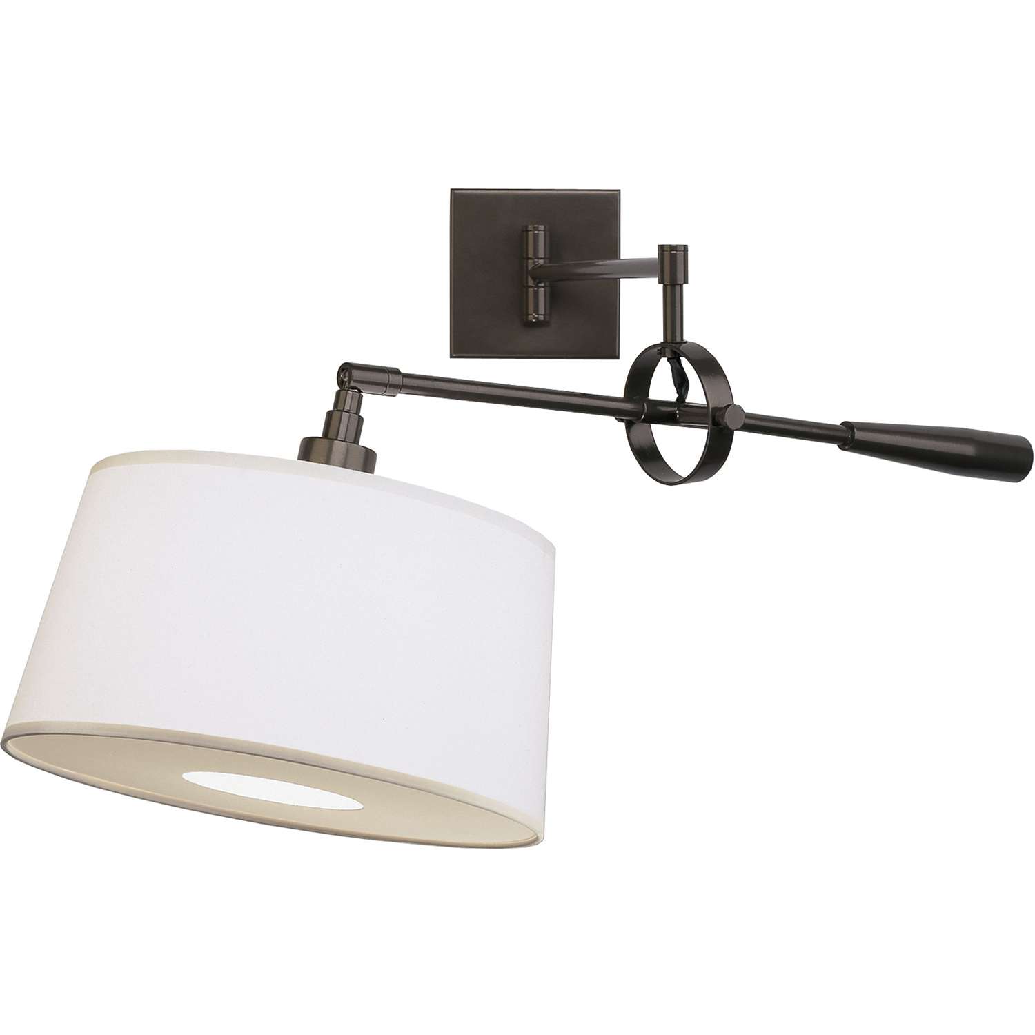 Real Simple 31.25 inch 60 watt Dark Bronze Powder Coat Wall Swinger Wall Light