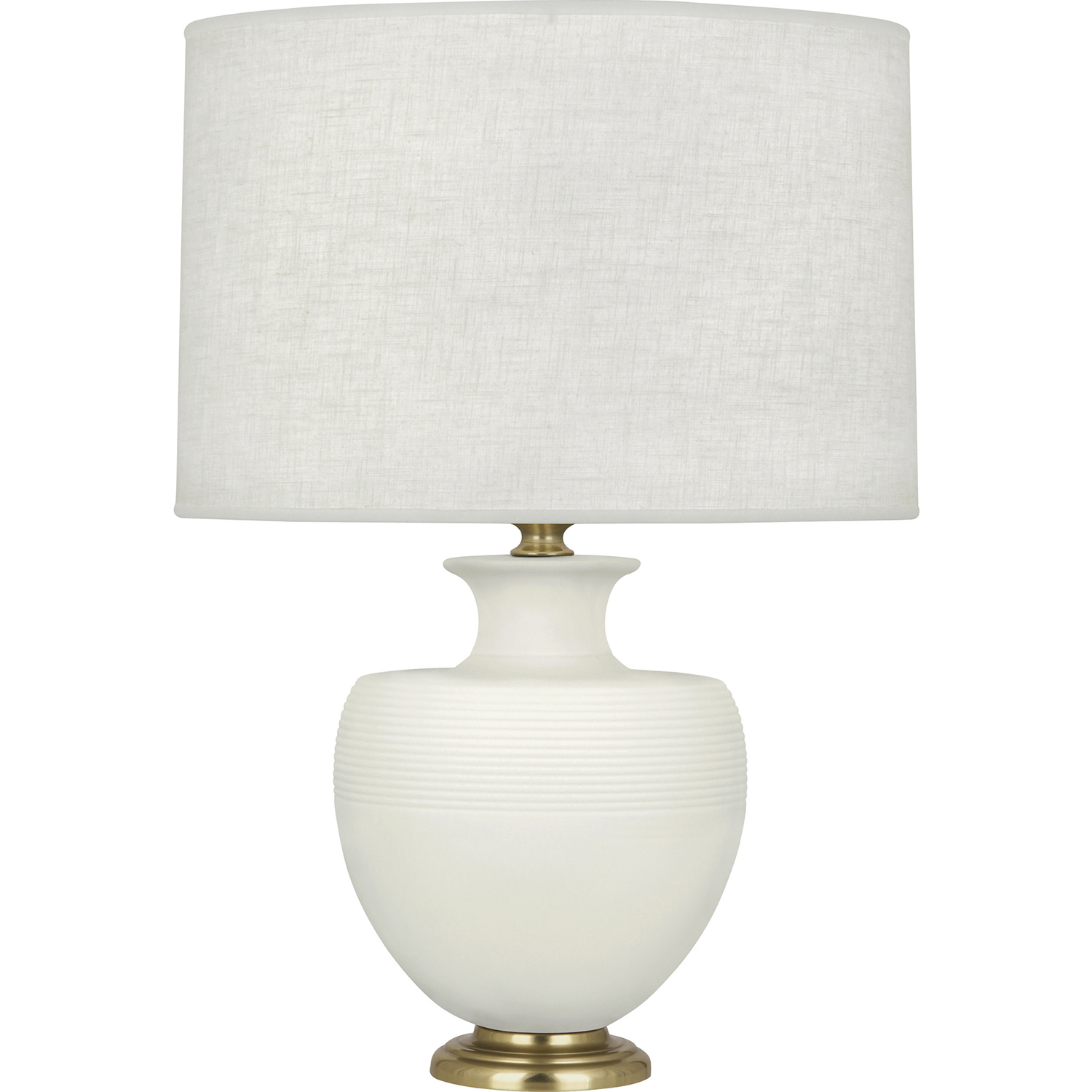 Robert Abbey Michael Berman Atlas 25.25 inch 150 watt Matte Lily Table Lamp Portable Light in Modern Brass MLY21 - Open Box