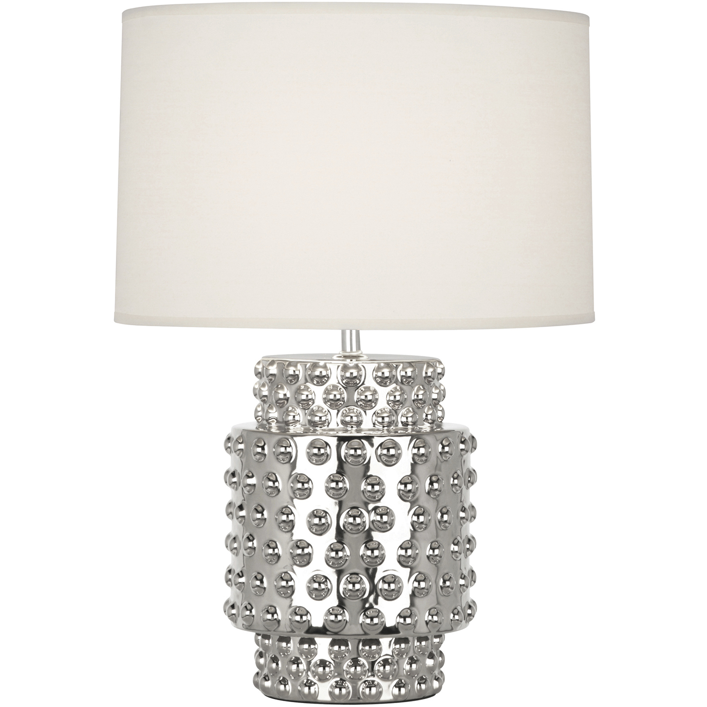 Small Dolly 21.38 inch 150 watt Nickel Metallic Accent Lamp Portable Light in Fondine